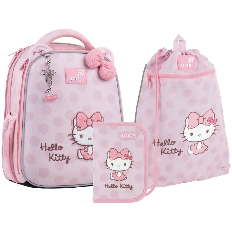 Шкільний набір Kite Education Hello Kitty (рюкзак, пенал, сумка)