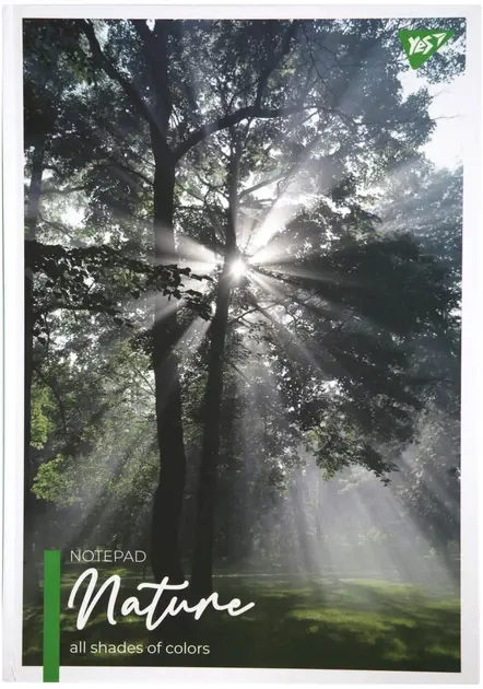 Обкладника "Блокнот YES А4/80 7БЦ Nature, клітинка" Обкладинка "Блокнот YES А4/80 7БЦ Nature, клітинка"