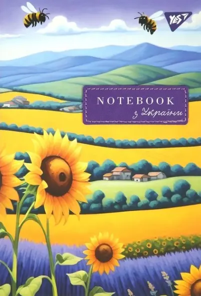 Блокнот YES А5/64 інт Ukrainian notebook, клітинка