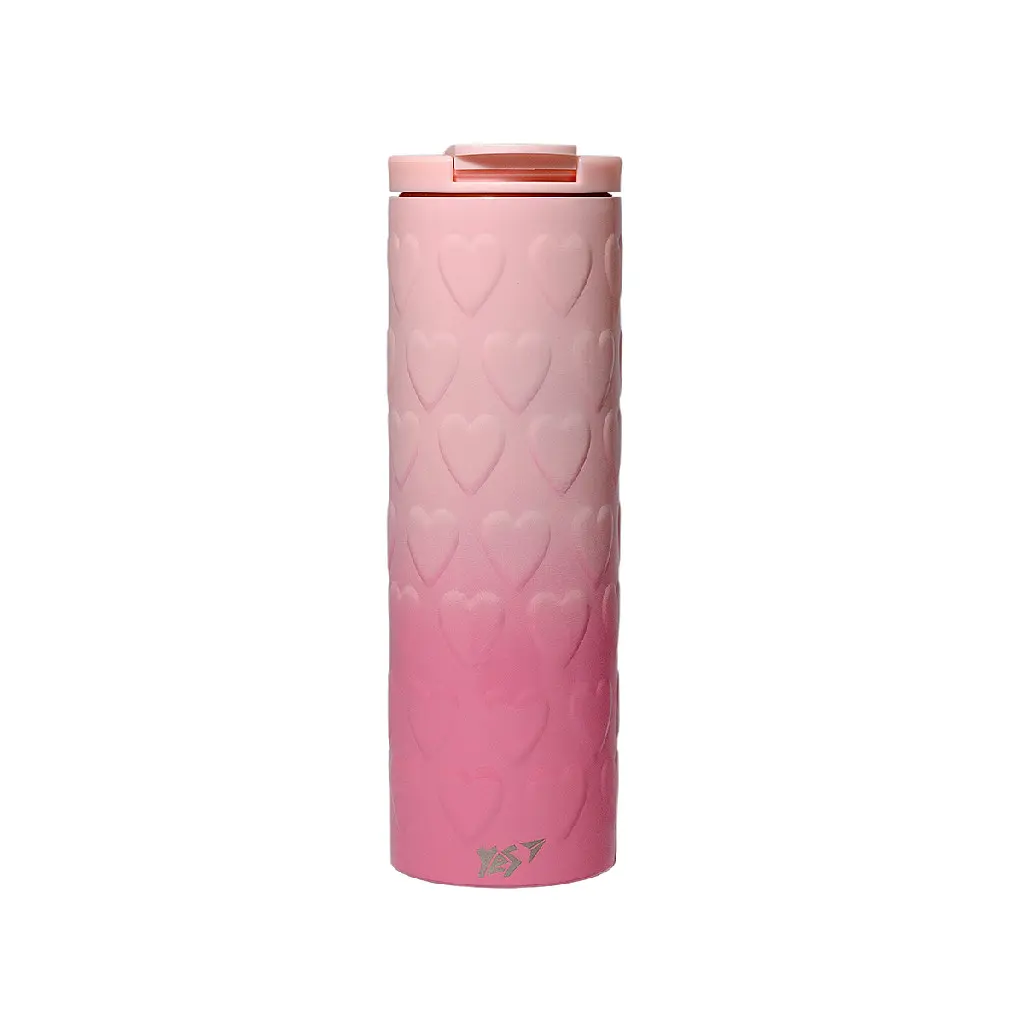 Термочашка YES Pink Heart, 420 мл