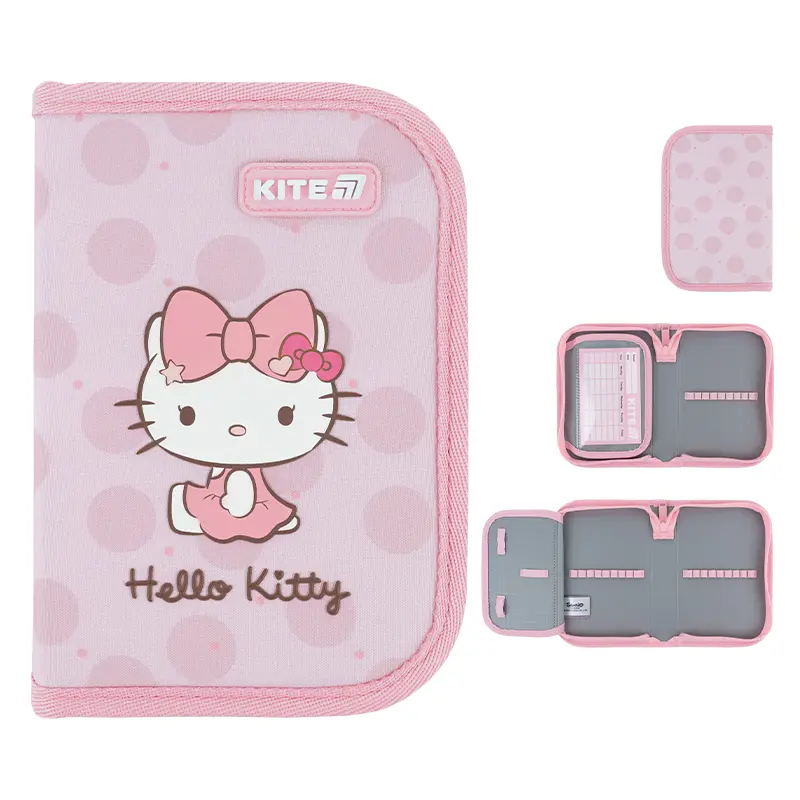 Пенал без наповнення Kite Hello Kitty (1 відділення, 1 відворот)