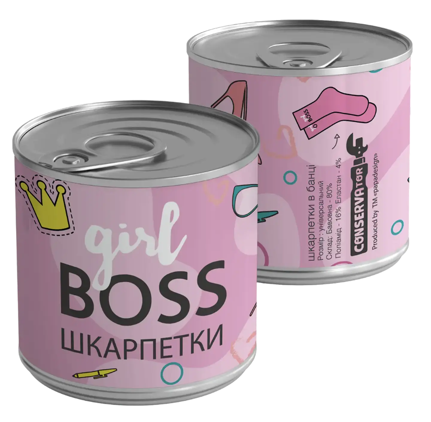 Консерва-шкарпетка «Girl boss» 36-40