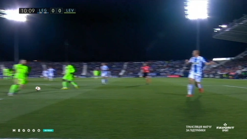 Vasyl Kravets in the Leganes vs Levante match