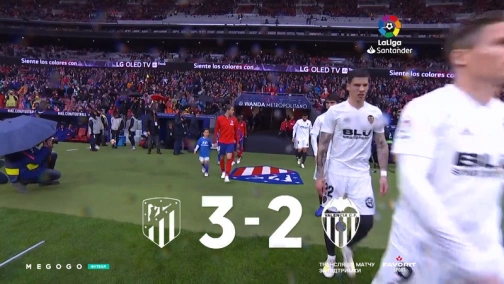 34 тур. Атлетико — Валенсия 3:2. Обзор матча