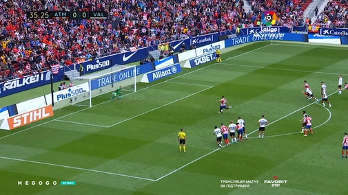 Round 9. Atletico Madrid — Valencia 1:1. Highlights