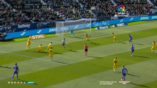 Round 14. Leganes — Barcelona 1:2. Highlights