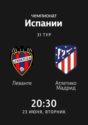 Леванте — Атлетико