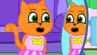 Cats Family in English - Turned Into A Girl Animation