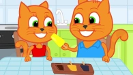 Cats Family in English - Homemade Popsicles Cartoon for Kids