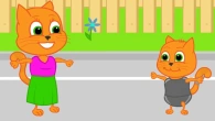 Cats Family in English - Lose Weight Together Cartoon for Kids