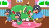 Benny Mole and Friends - House Cleaning Cartoon for Kids