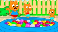 Cats Family en Français - Piscine Avec Balles Animé 2020 en Français