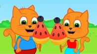 Cats Family en Français - Glace aux gros fruits Dessin Animé 2019 en Français