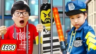 Police Boram and Lego City toys - Funny videos for kids