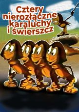 Cztery nierozłączne karaluchy i świerszcz — plakat