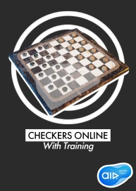 Checkers Online with Training